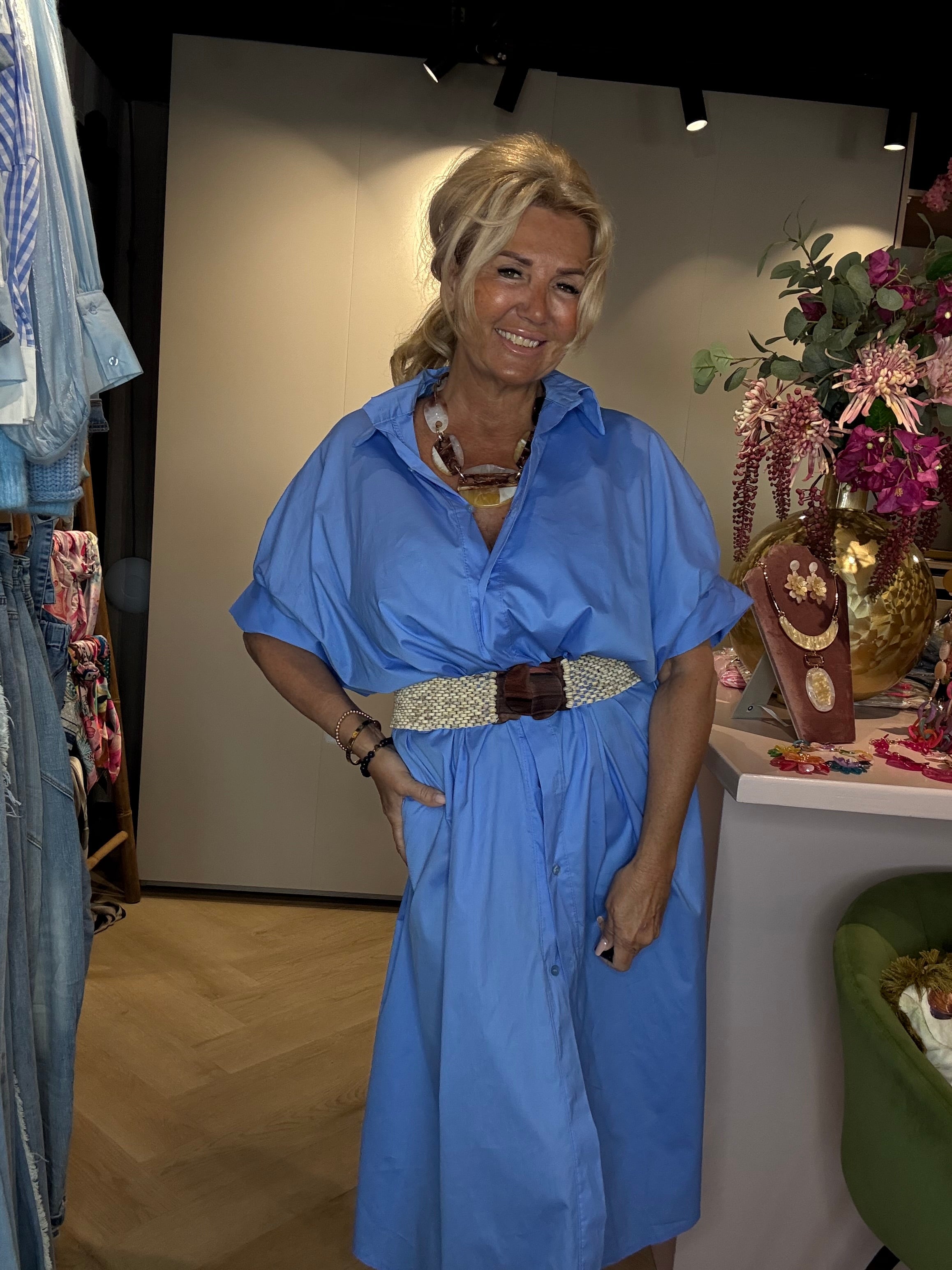 Jurk Eden Korenblauw